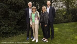 The Rees family (from left): David, Eva, Elisabeth and Christopher Rees